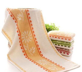 高阳纯棉毛巾厂家直销 弱捻菊花提花100g劳保毛巾的日用价值